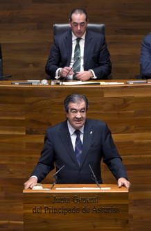 El presidente del Principado, Francisco Álvarez-Cascos, ante la Junta General del Principado El presidente del Principado, Francisco Álvarez-Cascos, ante la Junta General del Principado