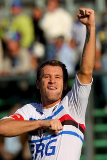 Cassano en el partido entre el Atalanta y la Sampdoria Cassano en el partido entre el Atalanta y la Sampdoria