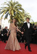 Cast member Pitt and Jolie arrive on the red carpet for the screening of the film 