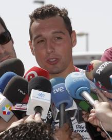 Cazorla a su llegada a la concentraci&oacute;n de la selecci&oacute;n en la Ciudad del F&uacute;tbol