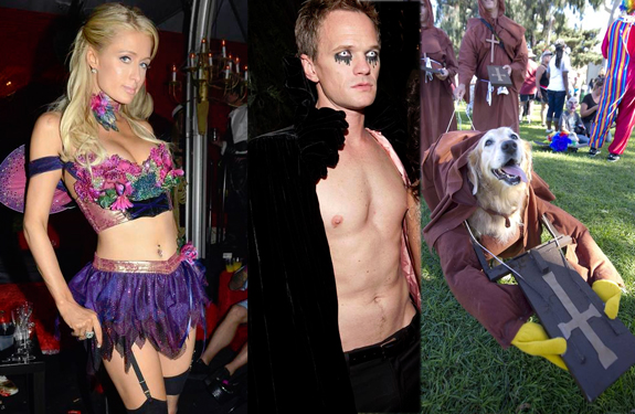 Celebrities, anónimos y mascotas se suman a la fiesta de Halloween