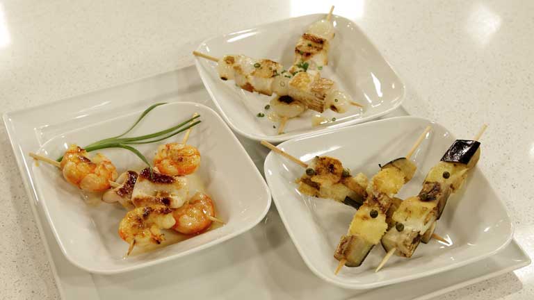 Trucos de sergio - Una cena a base de brochetas