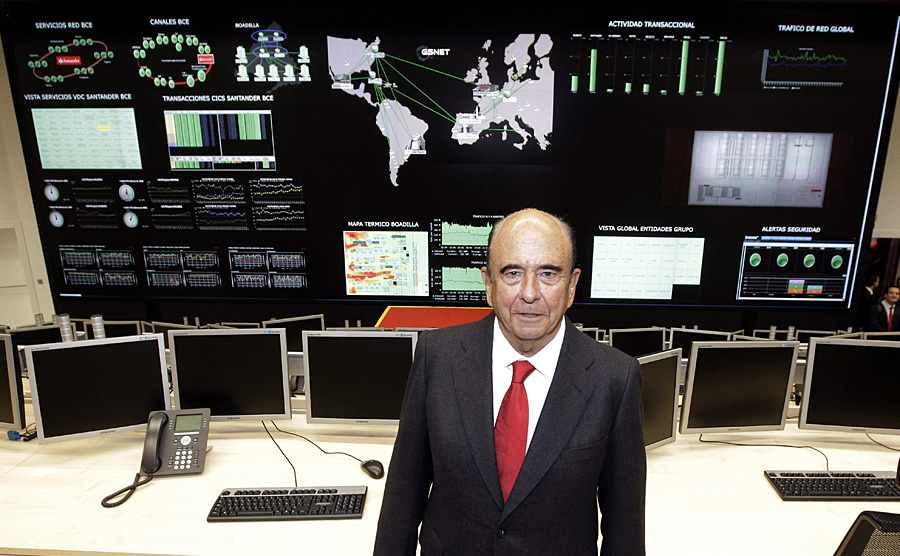 El centro de control del Banco Santander