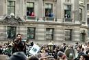 El centro financiero de Londres aparece este mi&eacute;rcoles lleno de activistas anti sistema que protestan contra la celebraci&oacute;n de la cumbre del G-20