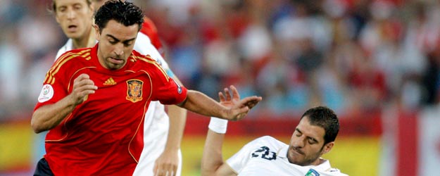 El centrocampista espa&ntilde;ol, Xavi Hern&aacute;ndez, estuvo peor que en otros partidos y fue sustituido en el minuto 58.