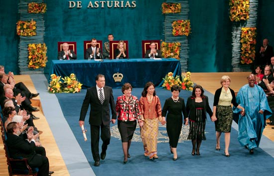 La ceremonia de entrega de los Premios Pr&iacute;ncipe de Asturias 2009