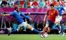 Cesc F&aacute;bregas fue la sorpresa de la alineaci&oacute;n inicial de Espa&ntilde;a en Gandsk.