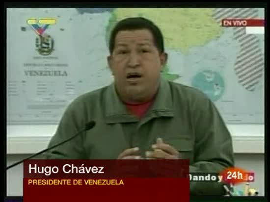 Ch&aacute;vez confirma la nacionalizaci&oacute;n de la filial del Santander