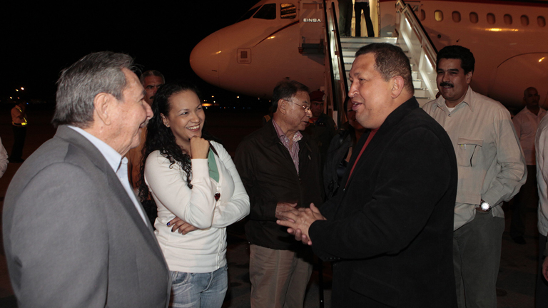 El presidente venezolano Hugo Ch&aacute;vez ha llegado a La Habana