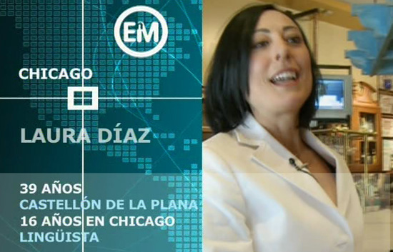 Espa&ntilde;oles en el mundo - Chicago - Laura