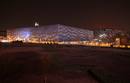 Chinas National Stadium and National Aquatics Center are seen during Earth Hour in Beijing
