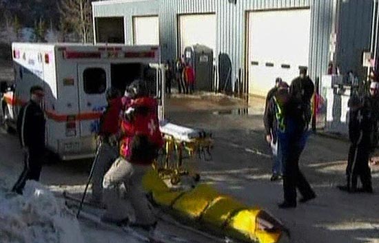 Accidente masivo en la prueba de Snow