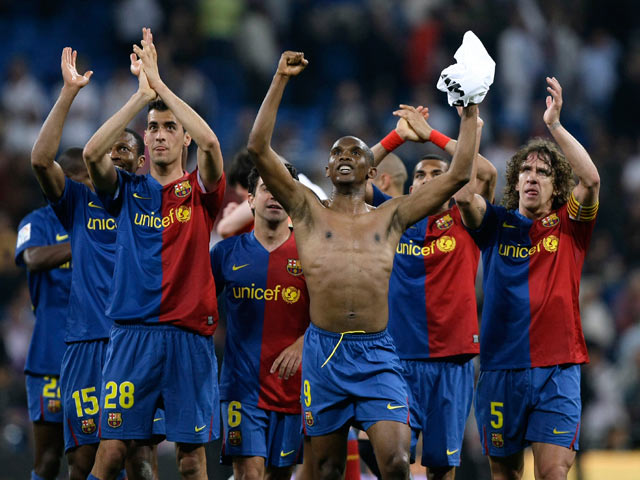 El 'chorreo' del Bar&ccedil;a en el Bernab&eacute;u - 03/05/09
