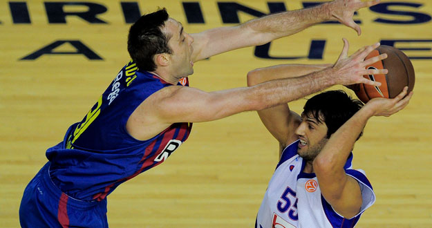 Chuck Eidson, en un partido anterior con el Barcelona Regal