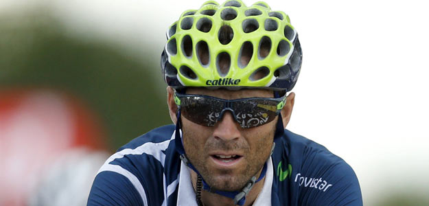 El ciclista espa&ntilde;ol jefe de las filas de Movistar, Alejandro Valverde.
