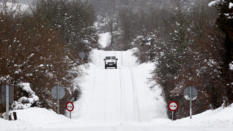 Nevadas en cotas relativamente bajas en el norte peninsular