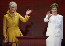 Las esposas de Bush y McCain han sido las únicas en intervenir en la inauguración de la Convención Republicana marcada por el huracán Gustav. Las esposas de Bush y McCain han sido las únicas en intervenir en la inauguración de la Convención Republicana marcada por el huracán Gustav.
