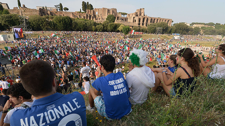 El Circo M&aacute;ximo de Roma tambi&eacute;n vibr&oacute; con la final de la Eurocopa