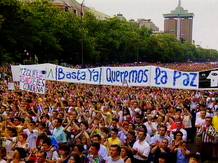 Los ciudadanos ocupan las calles para mostrar su repulsa por el asesinato de Miguel Angel Blanco