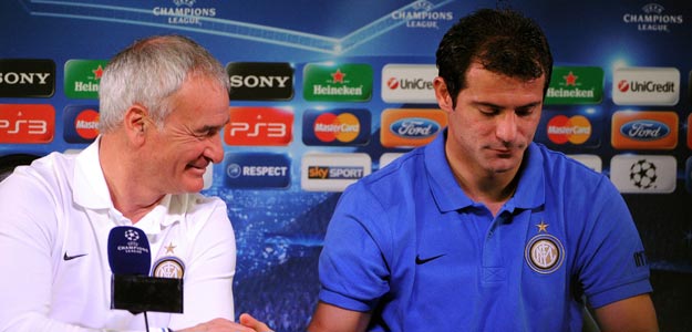 Claudio Ranieri y Dejan Stankovic, en rueda de prensa