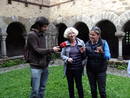 En el claustro rom&aacute;nico de la abad&iacute;a de Lavaudieu