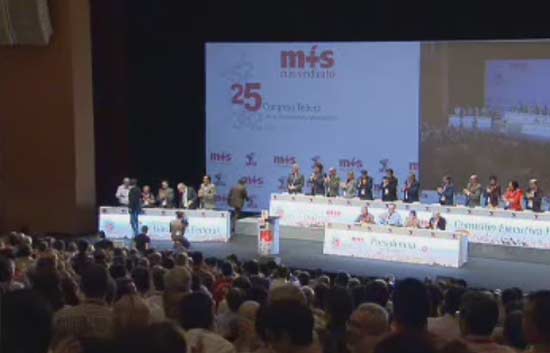 Zapatero clausura el Congreso del Metal de UGT