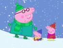 Imagen del  v&iacute;deo de Peppa Pig en ingl&eacute;s titulado COLD WINTER DAY