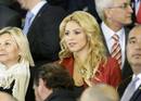 Colombian singer Shakira attends the Kings Cup final soccer match between Barcelona and Real Madrid at Mestalla stadium in Valencia