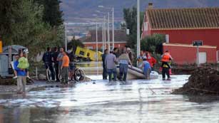 Ver vídeo  'En la comarca del río Guadalentín caen hasta 177 litros por metro cuadrado'