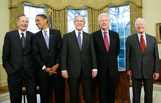 Los ex presidentes de EE.UU. arropan a Obama