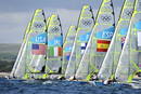Comienzo de la carrera de clase 49er en Londres 2012