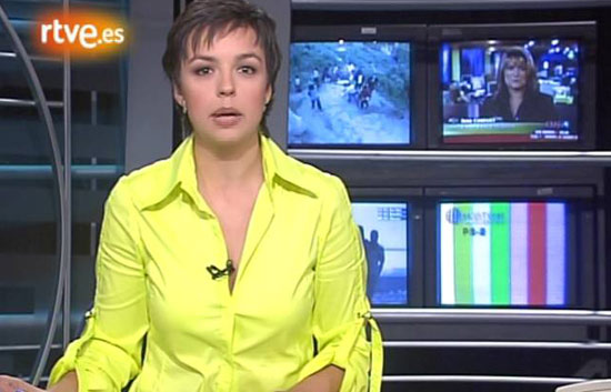 Los comienzos de Cristina Villanueva en La2 Noticias (octubre 2004)