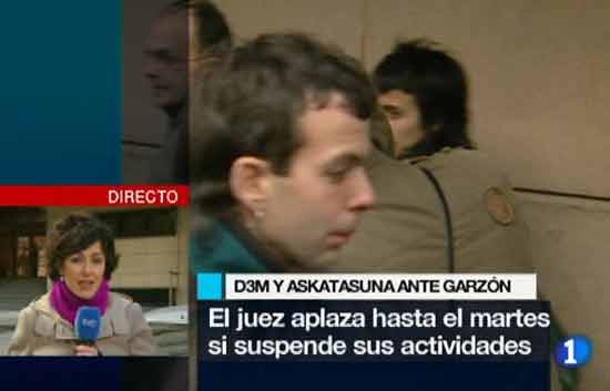 Baltasar Garz&oacute;n aplaza la decisi&oacute;n sobre D3M y Askatasuna