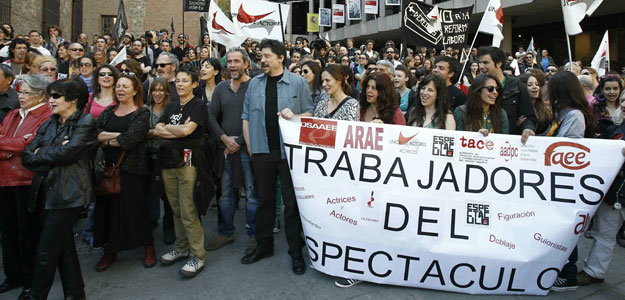 CONCENTRACI&Oacute;N DE ACTORES FRENTE A LA SECRETAR&Iacute;A DE ESTADO DE CULTURA