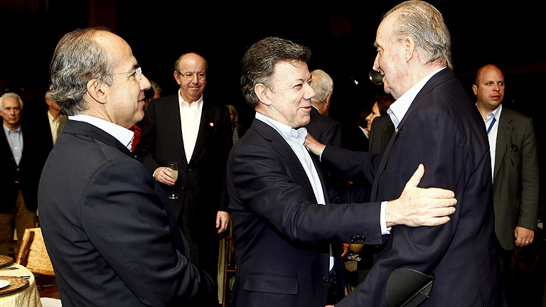 El Rey Juan Carlos culmina su viaje con los presidentes de la Alianza del Pac&iacute;fico
