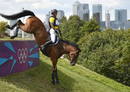 El jinete ecuatoriano Ronald Zabala-Goetschel, con su caballo 