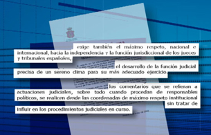 Ver v&iacute;deo  'El Consejo General del Poder Judicial ha pedido el m&aacute;ximo respeto hacia los jueces'