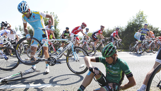 Contador empieza el Tour con mal pie