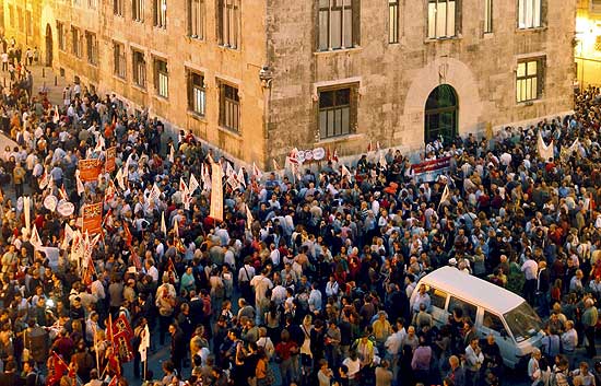 Manifestaci&oacute;n en Valencia en contra de Educaci&oacute;n para la Ciudadan&iacute;a en ingl&eacute;s