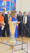 La Copa de la Europa League ha presidido la recepci&oacute;n en el Ayuntamiento.