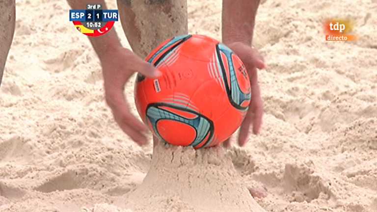 F&uacute;tbol playa - Torneo de clasificaci&oacute;n de la Copa del Mundo 2013: Espa&ntilde;a - Turqu&iacute;a