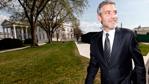 Ver v&iacute;deo  'Coraz&oacute;n - George Clooney media por Sud&aacute;n en una recepci&oacute;n en la Casa Blanca'