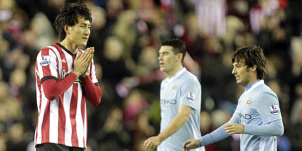 El coreano Ji Dong-Won celebra el gol de la victoria frente al City.