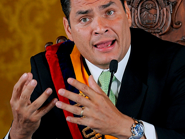 Correa: "No habr&aacute; ni perd&oacute;n ni olvido"