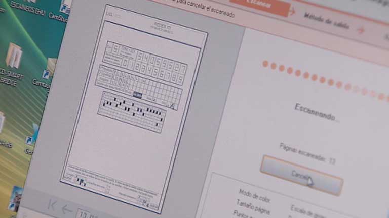 Corrección de exámenes a alta velocidad