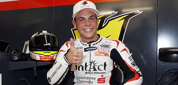 Un sonriente Cortese tras ganar su primera victoria en el Mundial.