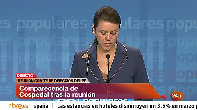 Cospedal apela a la responsabilidad de CiU para aprobar los PGE