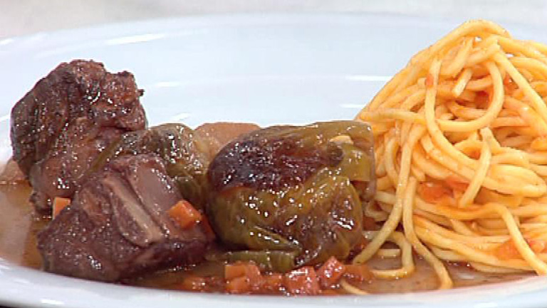 Saber Cocinar - Costillas al vino tinto y coles de Bruselas (17/11/2011)