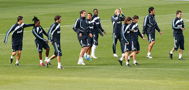 CR9 durante el entrenamiento en la ciudad deportiva de Valdebebas