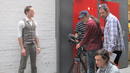 Craig Thompson (Habibi) concediendo una entrevista a un equipo de TVE